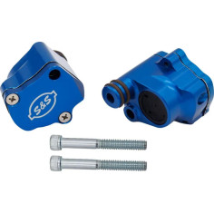 Billet Head Breather Blue Anodized