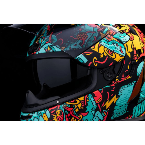 Airform Munchies Mips Helmet Green, Orange, Blue