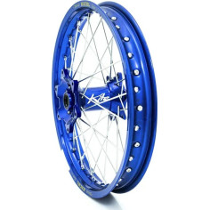 Elite Mx-en Wheel, Silver Spokes Blue Hub