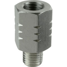 M10-1.25 Reverse Thread Adapter Silver
