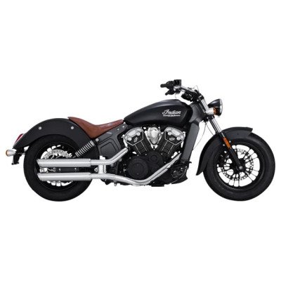 Twin Slash 3 Slip-on Mufflers Chrome