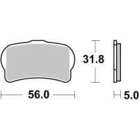 Hf Street Ceramic Organic Brake Pads