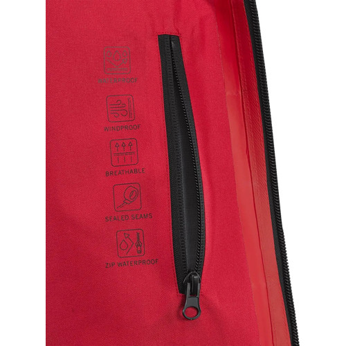 Corpo Rain Jacket Red, Black