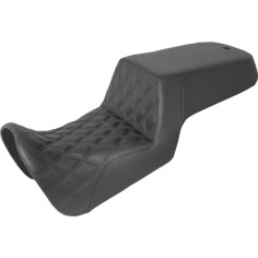 Lattice Stitch Step-up Seat Black