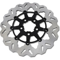 Wave Brake Rotor Black, Silver