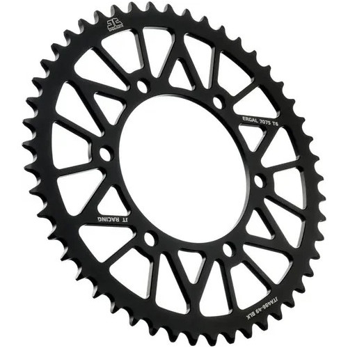 Rear Sprocket Self-cleaning, Lightweight Black