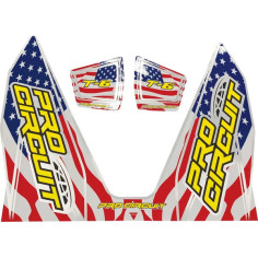 T-6 Exhaust Decals Blue, Red, White