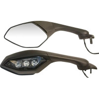Oem-style Replacement Mirror For Yamaha Black