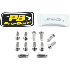Titanium Brake Rotor Mounting Bolt Kit Silver, Titan