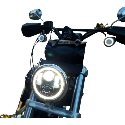 5-3-4 Led Halo Headlamp Chrome