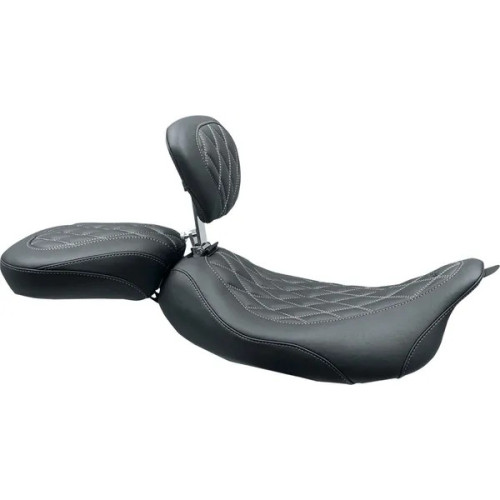 Wide Tripper Solo Seat With Removable Driver Backrest Black