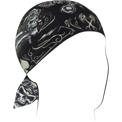 Flydanna Cotton Headwrap Black
