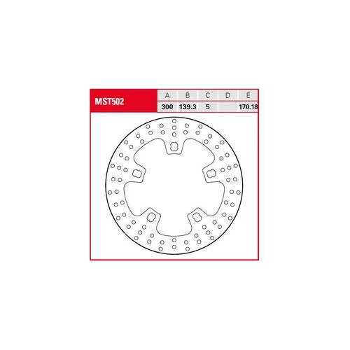Brake Rotor Fixed Round Silver