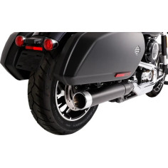 4 Muffler Slip-on For Softail Sport Glide Black