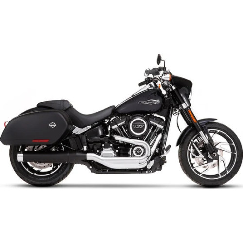 4 Muffler Slip-on For Softail Sport Glide Black