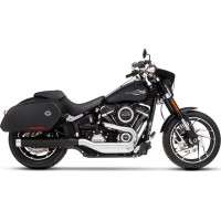 4 Muffler Slip-on For Softail Sport Glide Black