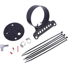 Gauge Bracket Wrinkle Black