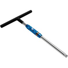 Spinner Ii T-handle Tool With Swivel Drive Blue, Chrome, Anodized