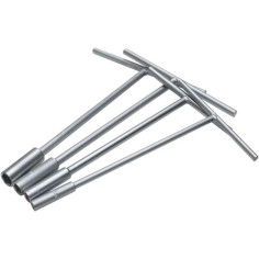 Metric Socket T-handle Set Silver, Nickel Pewter
