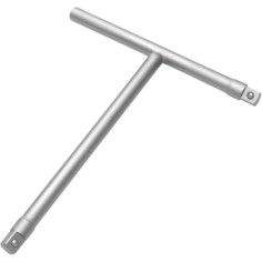 Dual Drive Mini T-handle Tool Silver, Nickel Pewter