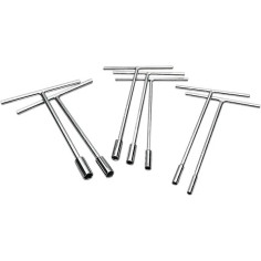Individual Metric Socket T-handle Nickel Pewter