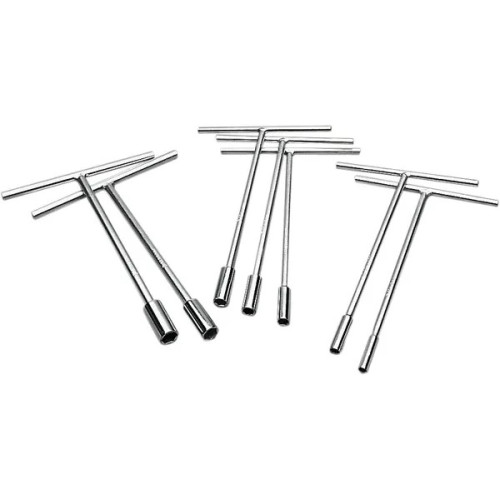 Individual Metric Socket T-handle Nickel Pewter