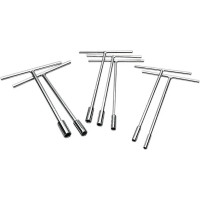 Individual Metric Socket T-handle Nickel Pewter