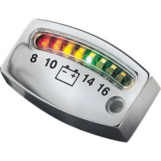 Led Battery Gauge Chrome