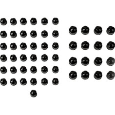 Engine Bolt Cover Caps Black