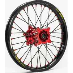 Elite Mx-en Wheel, Black Spokes Black, Red