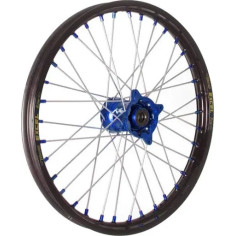 Elite Mx-en Wheel, Silver Spokes Black, Blue, Silver
