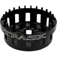 Billet Clutch Basket Black, Anodized