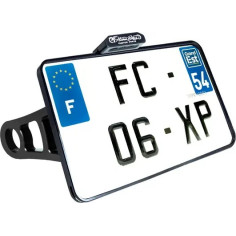 Side Mount License Plate Holder Black