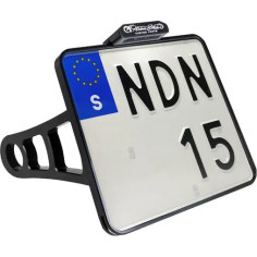 License Plate Side Mounts - With 1 Axle White