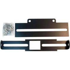 Universal License Plate And Turn Signal Mounting Bracket Black
