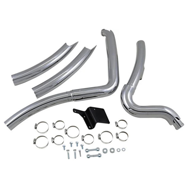 Big Radius 2:2 Exhaust System Chrome