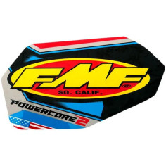 Fmf Exhaust Replacement Decal Black, Blue, Red, Yellow