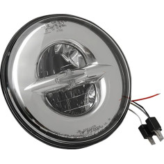 7 Reflector Style Led Headlamp Chrome
