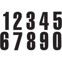 Three Series Numbers Black