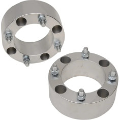 Wheel Spacers With Studs Silver