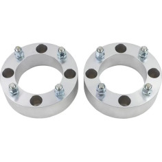 Wheel Spacers With Studs Silver