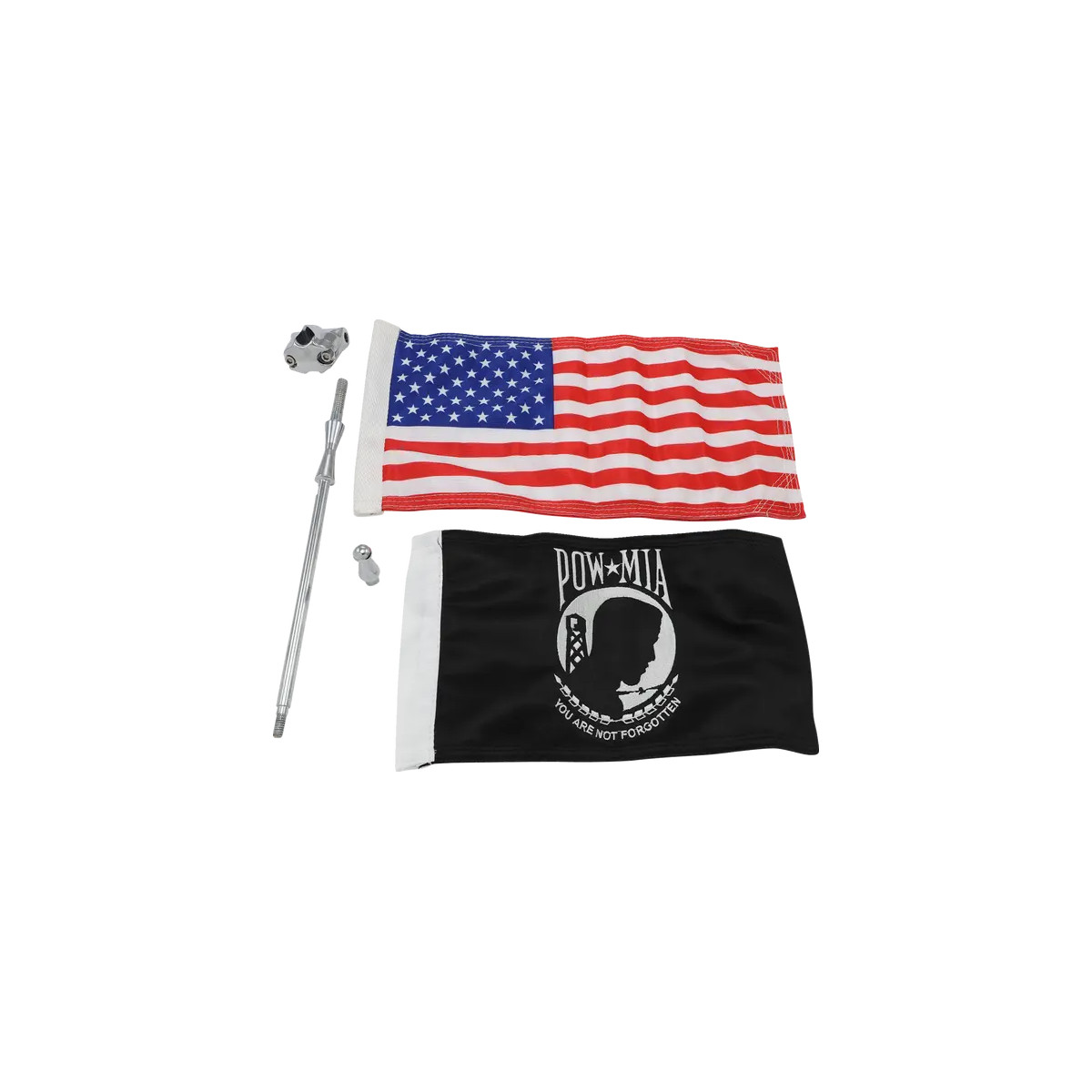 Vertical Mount Flags Chrome