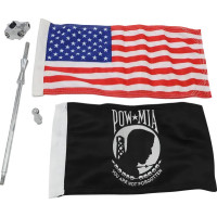 Vertical Mount Flags Chrome
