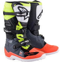 Youth Tech 7s Boots Black, Red, Yellow