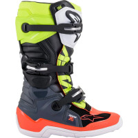 Youth Tech 7s Boots Black, Red, Yellow
