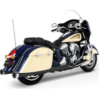4 Muffler Slip-on Duals For Indian Chief Vintage, Dark Horse Chrome