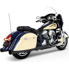 4 Muffler Slip-on Duals For Indian Chief Vintage, Dark Horse Black