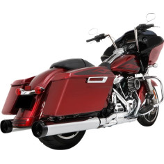 4.5 Muffler Slip-on Duals For Touring Silver, Black