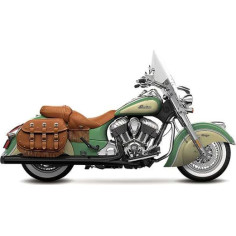 4 Muffler Slip-on Duals For Indian Chief Vintage, Dark Horse Black