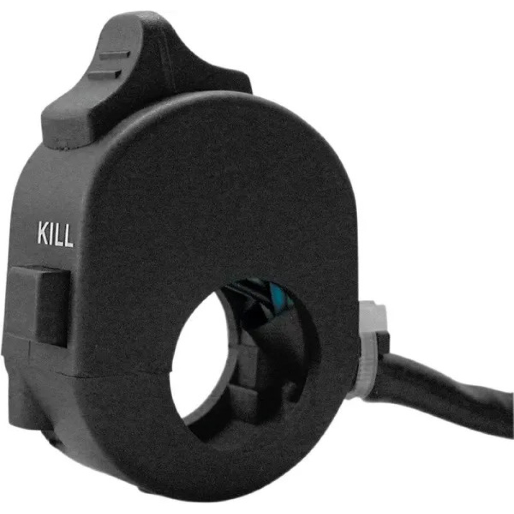 Mini Headlight Switch With Kill Function Black